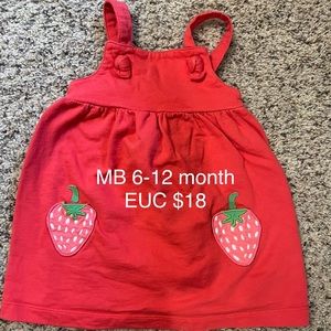 Mini Boden Strawberry Jumper, 6-12 Months